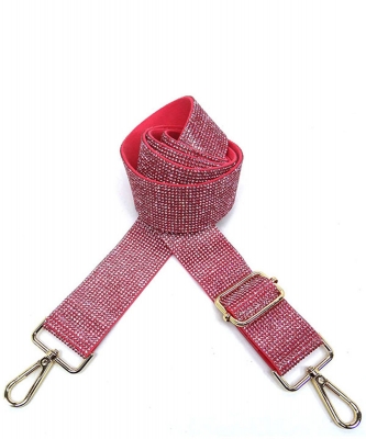 Rhinestone Guitar Strap RS038W PINK